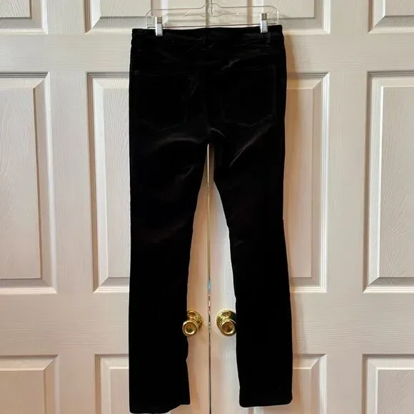 ANN TAYLOR SIGNATURE BLACK PINWALE CORDUROY JEANS SIZE 6 EUC - Picture 4 of 6